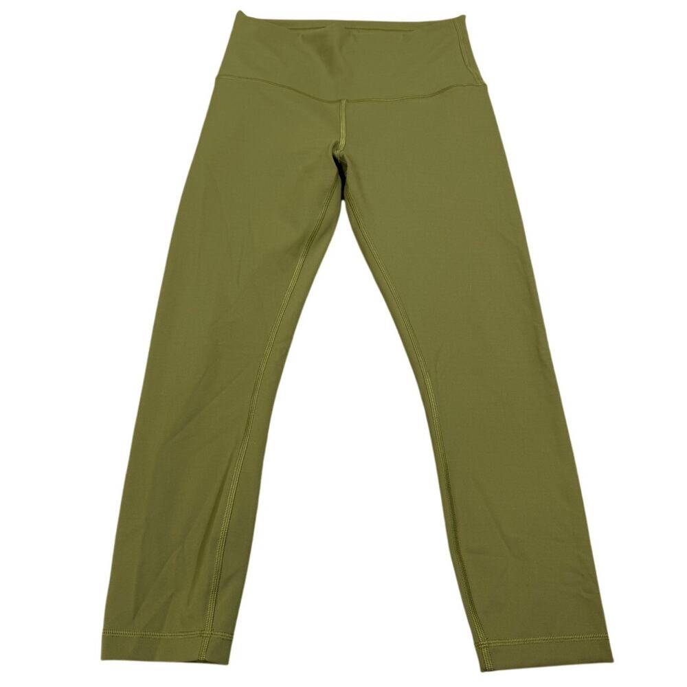 Lululemon Wunder Train High-Rise Crop 23" Womens Size 8 Green